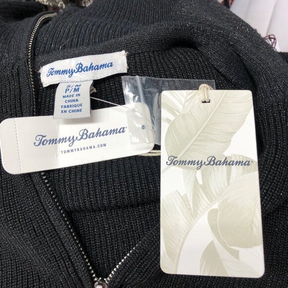 Tommy Bahama $118Women's Shimmer Bonita 1/2 Zip Long Sleeved Poncho Top S/M NWT - Picture 6 of 6